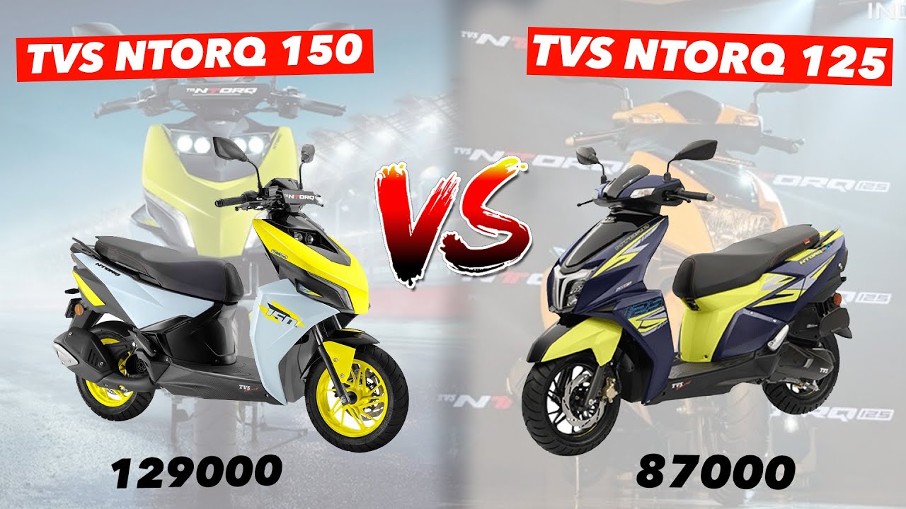2025 TVS NTORQ 150 VS TVS NTORQ 125 FULL COMPARISION WHO IS REAL KING ...
