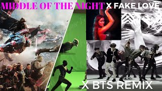 MIDDLE OF THE NIGHT  x FAKE LOVE  [BTS] [MASHUP] REMIX Resimi
