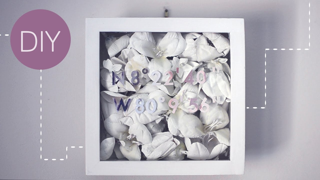 Shadow Box Frame With Flowers