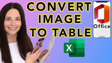 Hoe u een afbeelding naar een Excel-tabel kunt converteren met de MS Office-app - Een tabel uit e...