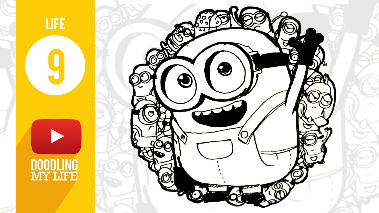 LIFE 09 Drawing doodles minion  banana YouTube