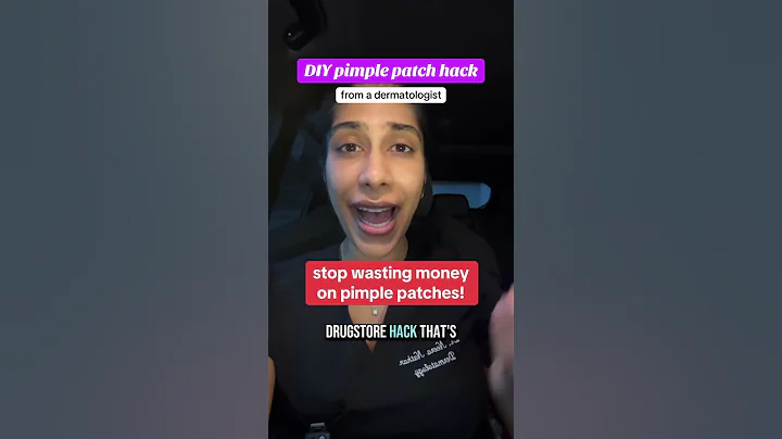 DIY pimple patch hack #skincare