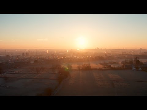 footage France in winter morning by -5°... Mavic 2 pro Roncq