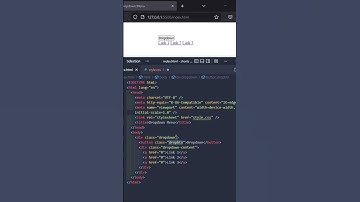 Dropdown Menu | HTML CSS #shorts
