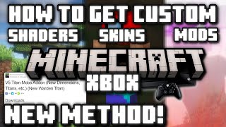 NEW METHOD! How To Get Custom Shaders Skins & Mods! On Minecraft Xbox (1.20) screenshot 5