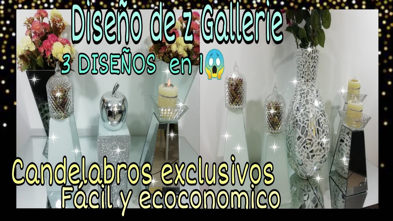 CANDELABROS 3 EN 1 EXCLUSIVOS ((DISEÑO Z GALLERIE)) ELEGANTE Y ECONOMICO