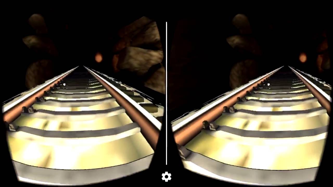 Night roller coaster VR Google Cardboard Virtual Reality 3D Gameplay ...