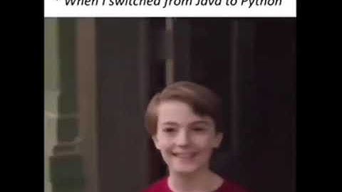 When You Switch from Java to Python...😎