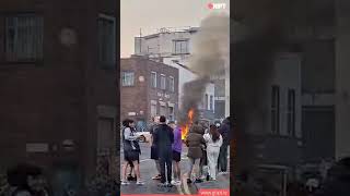 Fire on Crumlin Road, Belfast