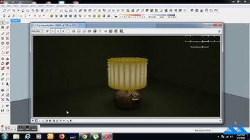 Create Glowing Round Lamp in Google Sketchup Vray