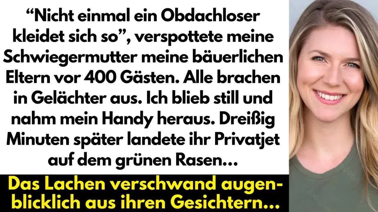 Die Schwiegereltern Meiner Schwester Verspotteten Meine Eltern Vor 400 Gästen, Weil Sie Bauern W
