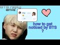Gambar cover how to get noticed by BTS ☺️