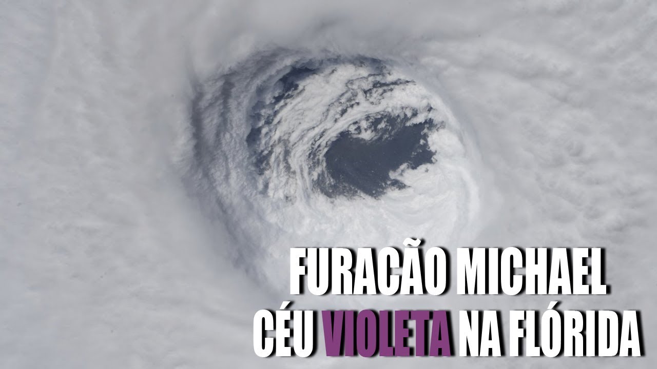 Após a passagem do destruidor Furacão Michael o céu ficou VIOLETA na Flórida