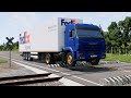 Trucks and Cars vs Speed Bumps #42 | BeamNG Drive |🤜 Truck &amp;Too