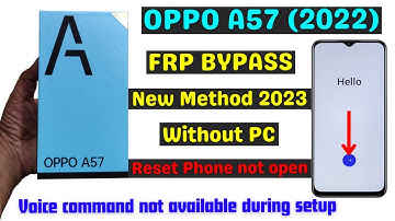 OPPO A57 2022 Frp Bypass | Without Pc | New Trick 2023 | Reset Phone Not Open | Clone Phone Not Open
