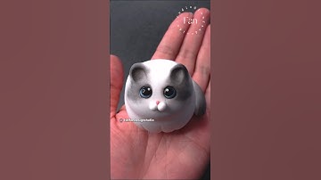 How to make a cute Ragdoll cat with air dry foam clay / polymer clay tutorial for beginners