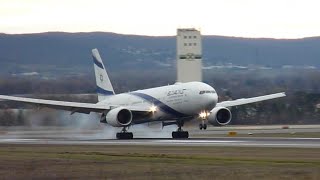 WINDY PLANESPOTTING AT VIENNA | LANDINGS | PLANESPOTTING