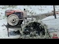 Traktor mania lahan sawah panjang 100 meter