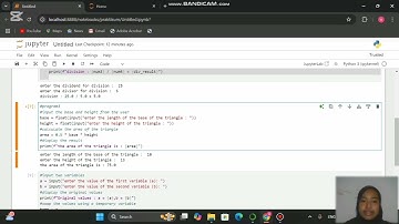 Program 3 Python untuk menemukan luas segitiga. Matakuliah Supply Chain Management Sistem