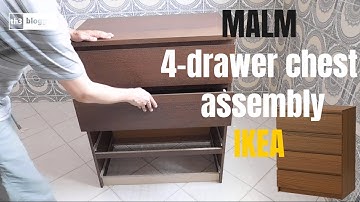 MALM 4-drawer chest,  assembly - IKEA