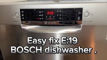 Easy fix error E:19 BOSCH series 4 dishwasher quick change of valve .Fehler 19 .E19.DIY easy repair.