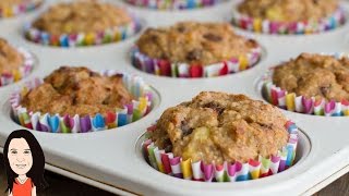 Banana Chocolate Chip Muffins - Easy Vegan Recipe - YUM!