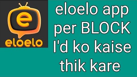 eloelo app per BLOCK I