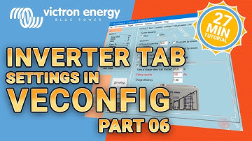 Victron VEConfig - Inverter Settings Tab Tutorial [UPDATED 2024]