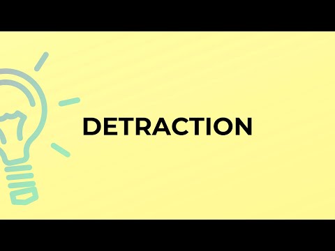 Video: Qual è la definizione di detraction?