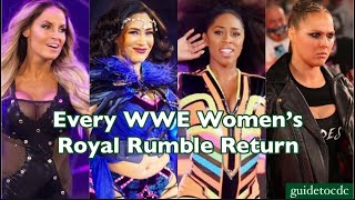 Every WWE Women’s Royal Rumble Return