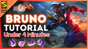 4-Minute Bruno Tutorial in the Gold Lane || (MLBB S34) 2024