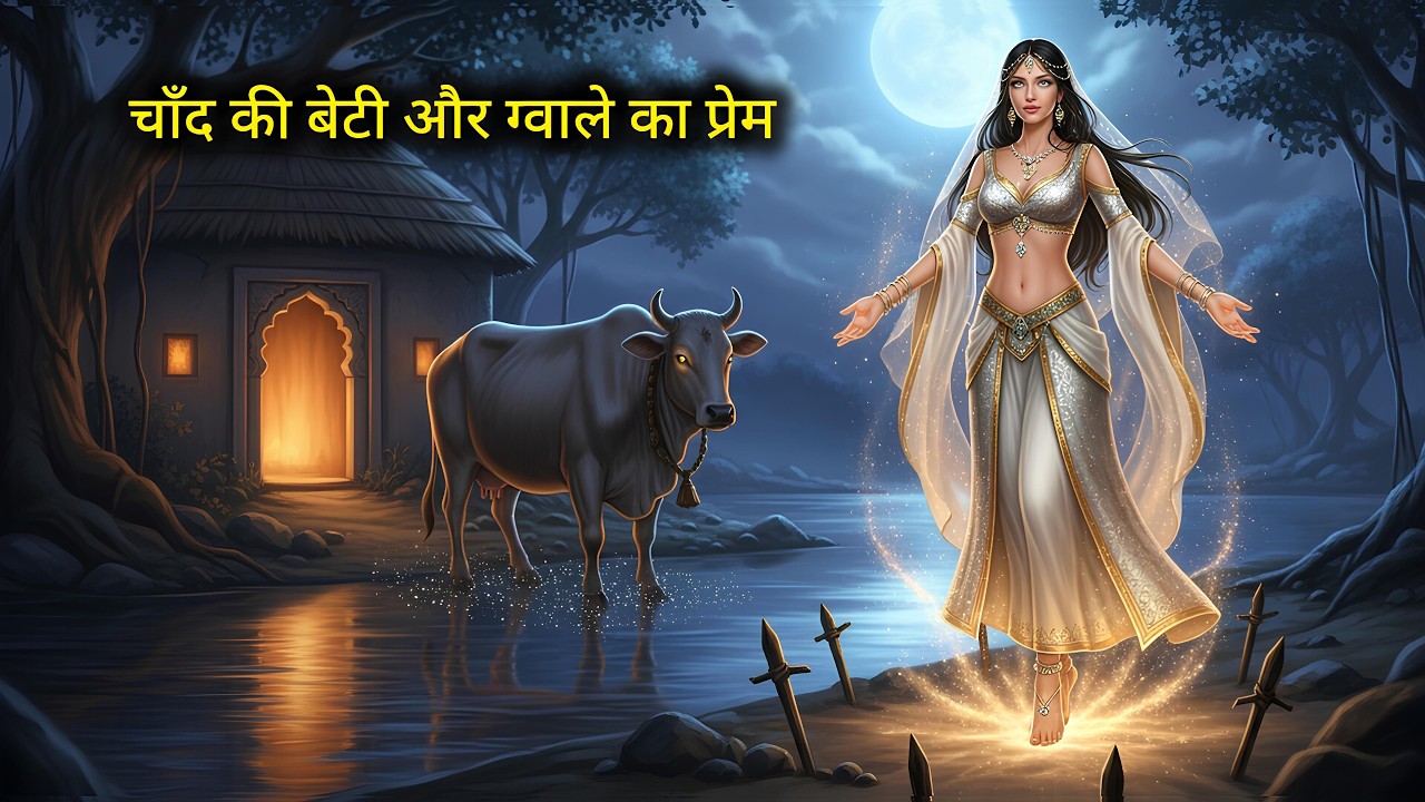 चाँद की बेटी और ग्वाले का प्रेम,  