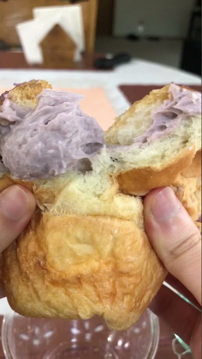 Taro Bread | Pastry With Taro Cream