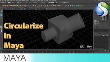 Autodesk Maya Tips - Circularize in Maya 2018 - Autodesk Maya 2018 Tutorial