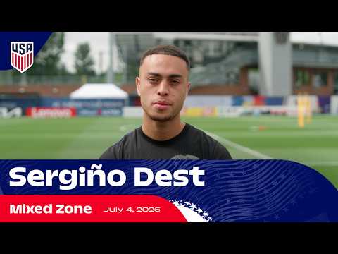 Sergiño Dest on Belgium, USMNT Belief \u0026 Balogun | Mixed Zone | 2026 FIFA World Cup