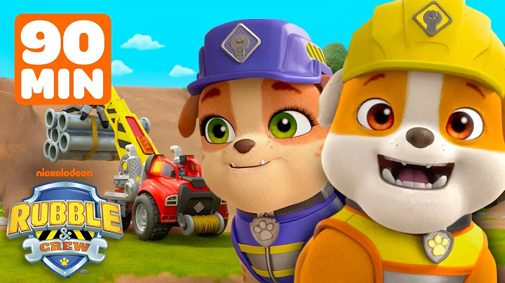 Rubble's Ultimate Bow Wow Builds In Builder Cove! | 90 Minute Compilation | Rubble & Crew