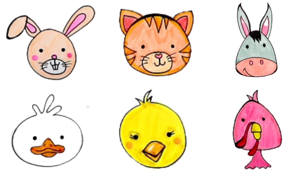 How To Draw Pet Animals In Easy Way Drawing And Coloring For Kids Pet Animals Drawing Drawings Of Friends Coloring For Kids