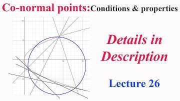 L26 Co-normal points: Conditions , properties and examples (Details in description)