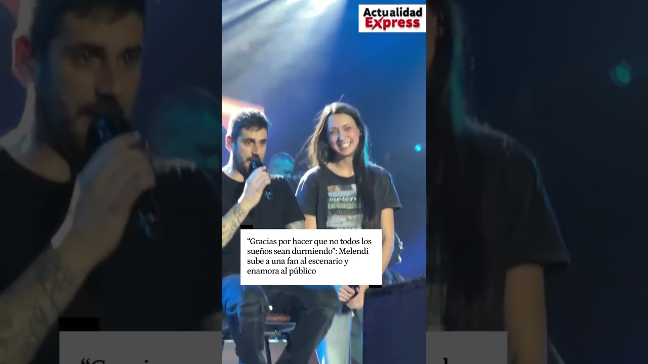 Mirad su reacción...😱 #melendi #20AñosSinNoticias #gira #conciertos #noticias
