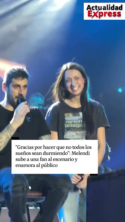Mirad su reacción...😱 #melendi  #20AñosSinNoticias #gira #conciertos #noticias