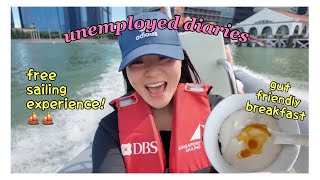 Vlog 🇸🇬🌼 I SAILED FOR FREE! Spend the day w me, Gut friendly breakfast 😋