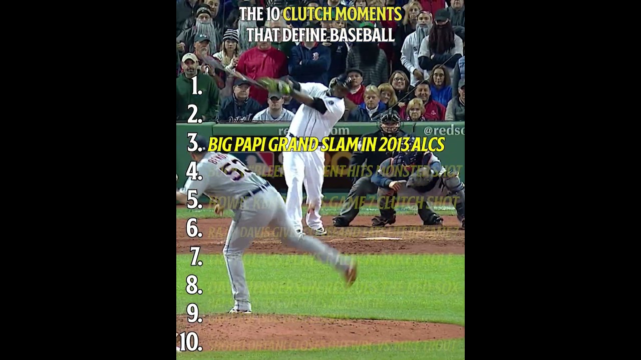 The Top 10 Clutch Moments that define baseball #250for250