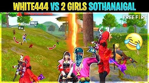 2 Random Grandmaster Girl Player Call Me noob😠 i challenge them 1 v 2 custom room - Garena Free Fire