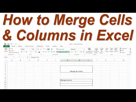 How to Merge Cells in Excel ! Merge two Columns in Excel