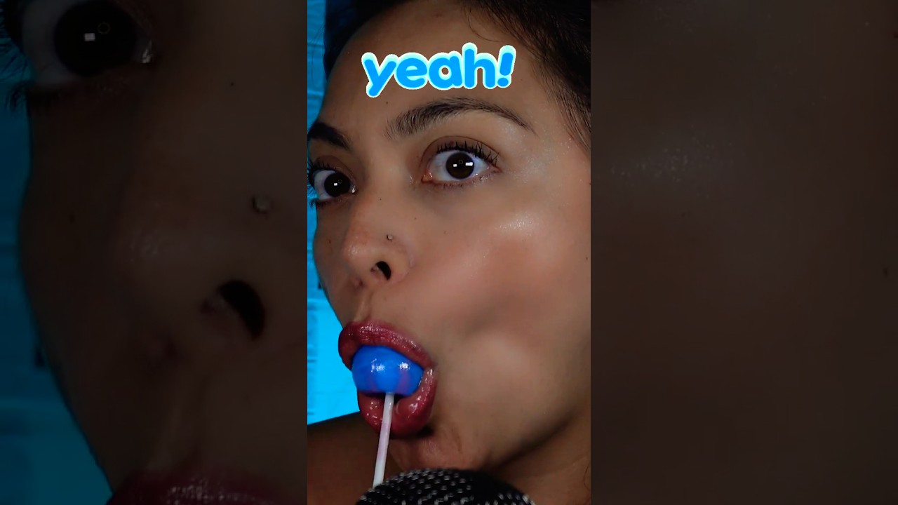 ASMR Lollipop mouth sounds 💋 Super tingly!