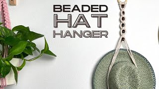 DIY Macrame Hat Hanger | Beginner Friendly Tutorial | How to Make an Easy Macrame Hat Hanger