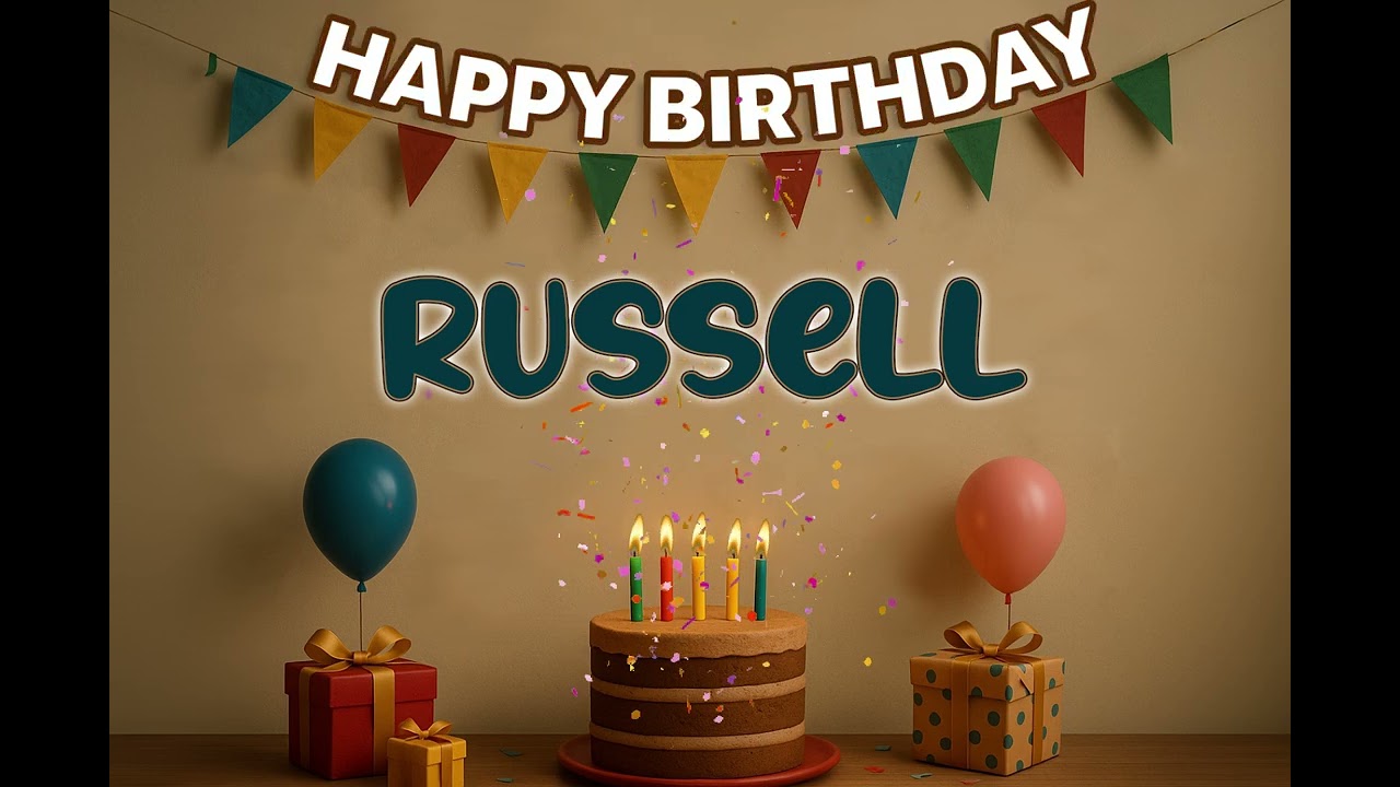 Russell’s Happy Birthday Song 🎈 | Custom Track by XBirthdays for Kids & Adults | 2026