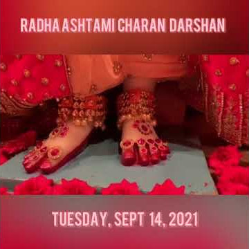 Radharani Charan Darshan | Shri Radha Ashtami on 14th Sept. 2021