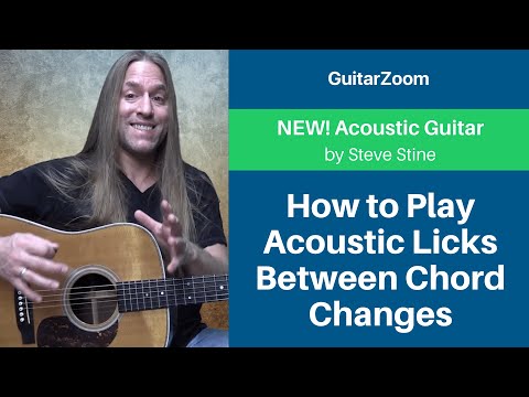 Video How to Play Acoustic Licks Between Chord Changes -... - youtube