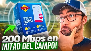 Más De 200 Mbps En Mitad Del Campo Con Este Router 5G Fritzbox 6850 5G